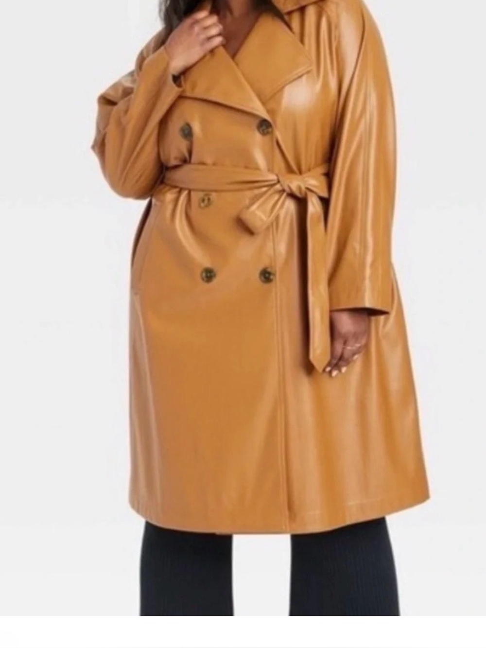 Ava & Viv Camel Trench Coat 4X